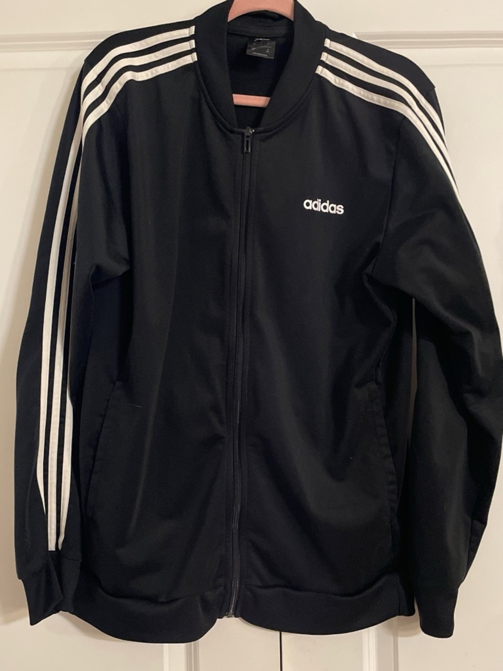 Adidas Essentials 3-Stripes Track Jacket unisex - Black/White - Size L